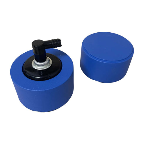 Blue Die-Cast Aluminum Valve Cover Breather & PCV Valve - Custom