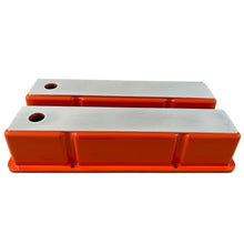 Load image into Gallery viewer, Small Block Chevy Tall Valve covers - Full Billet Top - Orange