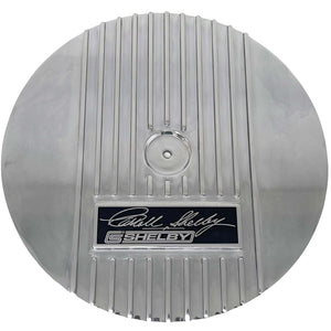 CS Shelby 13" Round Finned Air Cleaner Kit - Polished