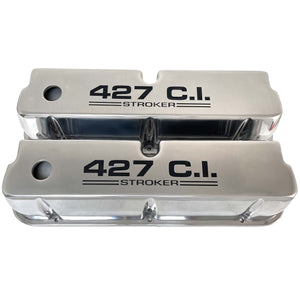 Ford Small Block 427 C.I. Stroker Tall Valve Covers - Polished