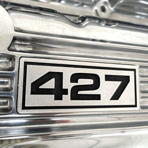 Big Block Chevy 427 Finned Valve Covers - Polished