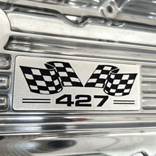 Load image into Gallery viewer, Big Block Chevy 427 Flag Logo Valve Covers - Polished