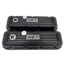Load image into Gallery viewer, Big Block Chevy 427 Finned Valve Covers - Black