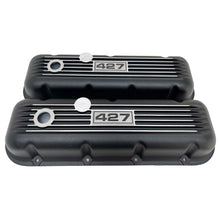 Load image into Gallery viewer, Big Block Chevy 427 Finned Valve Covers - Black