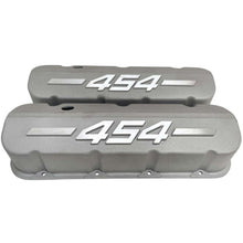 Load image into Gallery viewer, Big Block Chevy 454 - RAISED LOGO - Tall Valve Covers - Bead Blast