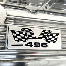 Load image into Gallery viewer, Big Block Chevy 496 Flag Logo Valve Covers - Polished