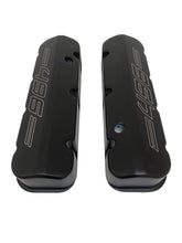 Load image into Gallery viewer, Big Block Chevy 496 Tall Valve Covers - Outline Logo - Black