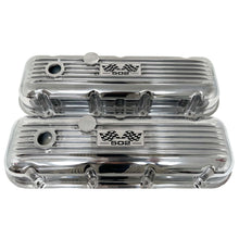 Load image into Gallery viewer, Big Block Chevy 502 Flag Logo Valve Covers - Polished