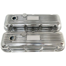 Load image into Gallery viewer, Big Block Chevy Finned Valve Covers - Custom - Polished
