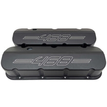 Load image into Gallery viewer, Big Block Chevy 468 Tall Valve Covers - Outline Logo - Black