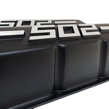 Load image into Gallery viewer, Big Block Chevy 502 - RAISED LOGO - Tall Valve Covers - Black