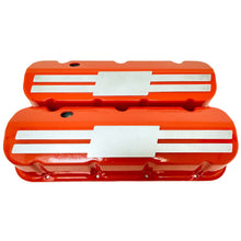 Load image into Gallery viewer, Big Block Chevy Tall Valve Covers - Custom Billet Top - Orange