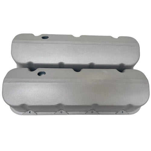 Big Block Chevy Tall Slant Top Valve Covers - Custom - Bead Blast