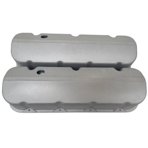 Big Block Chevy Tall Slant Top Valve Covers - Custom - Bead Blast