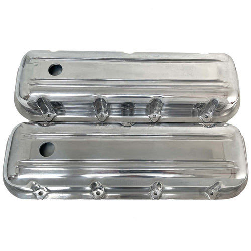 Big Block Chevy Smooth Top Valve Covers - Custom - Polished