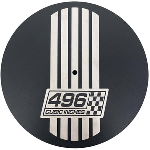 Chevy 496 Cubic Inches 14" Raised Billet Top Air Cleaner - Black