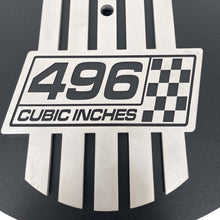 Load image into Gallery viewer, Chevy 496 Cubic Inches 14&quot; Raised Billet Top Air Cleaner - Black