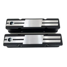 Load image into Gallery viewer, Small Block Chevy Tall Valve covers - Billet Top - Custom - Black
