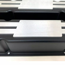 Load image into Gallery viewer, Small Block Chevy Tall Valve covers - Billet Top - Custom - Black