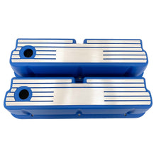 Load image into Gallery viewer, Ford Small Block 289 351W Tall Valve Covers - Wide Fin - Custom - Blue