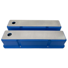 Load image into Gallery viewer, Small Block Chevy Tall Valve covers - Full Billet Top - Blue