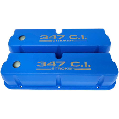 Ford Small Block 347 C.I. Stroker Tall Valve Covers - Blue