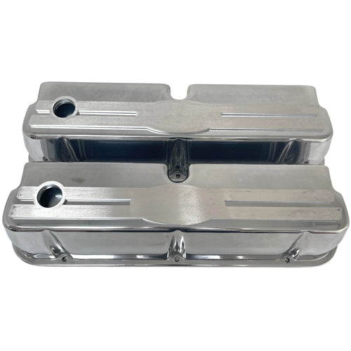Ford Small Block 289 351W Tall Valve Covers - Oval Billet - Custom - Polished