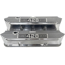Load image into Gallery viewer, Ford FE Tall Powered By 428 Valve Covers - Long Plate - Polished