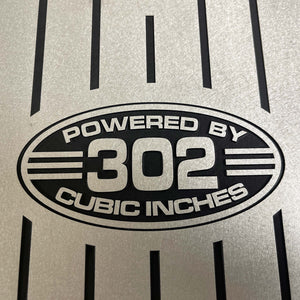 Ford 302 - 15" Oval Air Cleaner Kit - Silver