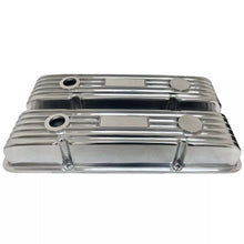 Load image into Gallery viewer, Small Block Chevy Classic Finned Custom Valve Covers - Polished