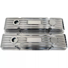 Load image into Gallery viewer, Small Block Chevy Classic Finned Custom Valve Covers - Polished