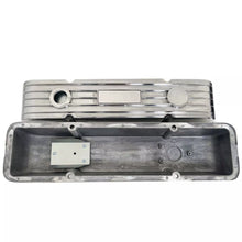 Load image into Gallery viewer, Small Block Chevy Classic Finned Custom Valve Covers - Polished