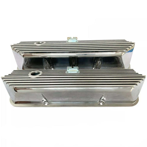 Ford FE Tall Valve Covers - All-Finned - Polished