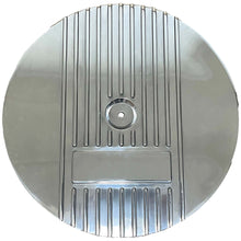 Load image into Gallery viewer, 13&quot; Round Wide Fin Air Cleaner Kit - Custom - Polished