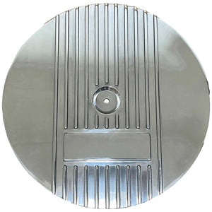 13" Round Wide Fin Air Cleaner Kit - Custom - Polished