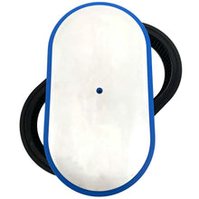 Load image into Gallery viewer, 15&quot; Oval Air Cleaner Kit - Custom - Blue Rim - Silver