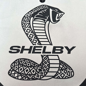 Shelby Snake - 15" Oval Air Cleaner Kit - Silver