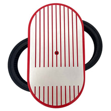 Load image into Gallery viewer, 15&quot; Oval Finned Billet Top Air Cleaner Kit - Custom - Red