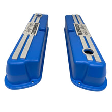 Load image into Gallery viewer, Ford 289,351W Tall CS Shelby Logo Valve Covers - Billet Top - Blue