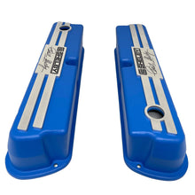 Load image into Gallery viewer, Ford 289,351W Tall CS Shelby Logo Valve Covers - Billet Top - Blue