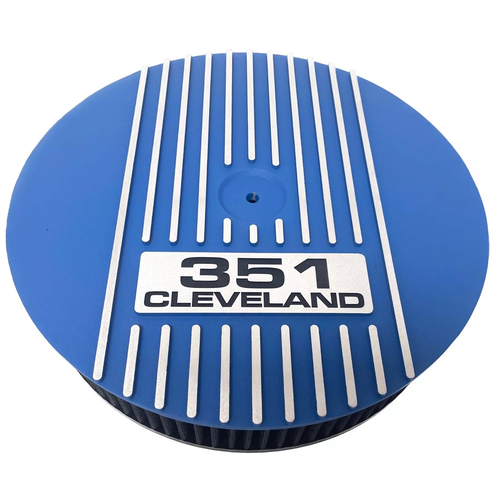 thumbnail image 2 of BARTOO 14x3 Blue Round High Flow Washable Air Cleaner – Drop Base For SBC BBC, Universal Fit 2 of 4