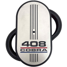 Load image into Gallery viewer, Ford 408 COBRA - 15" Oval Air Cleaner Kit - Tri-color - Silver