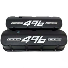 Load image into Gallery viewer, Big Block Chevy 496 Stroker - RAISED LOGO - Tall Valve Covers - Black