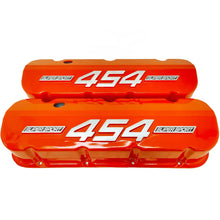 Load image into Gallery viewer, Big Block Chevy 454 Super Sport - RAISED LOGO - Tall Valve Covers - Orange