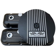 Load image into Gallery viewer, Big Block Chevy Super Sport Flag Logo Valve Covers &amp; 14" Air Cleaner - Black