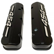 Load image into Gallery viewer, Big Block Chevy 454 - RAISED LOGO - Tall Valve Covers - Black