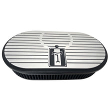 Load image into Gallery viewer, 15" Oval De Tomaso Horizontal Air Cleaner Kit - Black