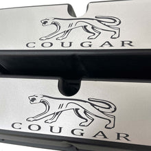 Load image into Gallery viewer, Ford Small Block Cougar Tall Valve Covers - Billet Top - Black