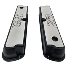 Load image into Gallery viewer, Ford Small Block Cougar Tall Valve Covers - Billet Top - Black