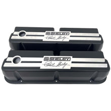 Load image into Gallery viewer, Ford 289,351W Tall CS Shelby Logo Valve Covers - Billet Top - Black